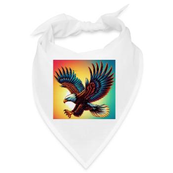 Adler - Bandana - Weiß - Vorne
