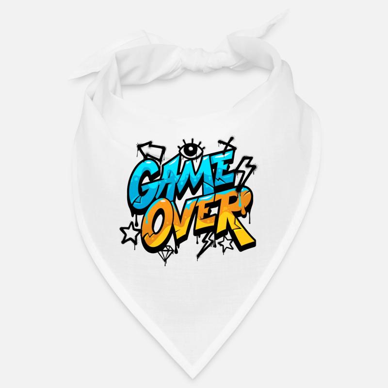Game Over Graffiti Style Design Bandana