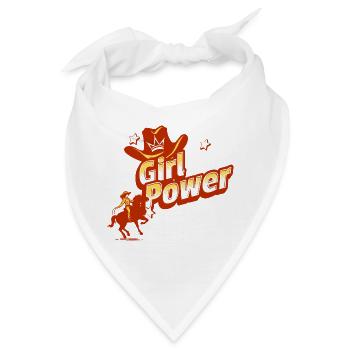 Westliche weibliche Energie mit Stern und Krone - Bandana - Weiß - Vorne