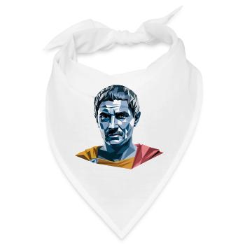 Caesar - Cooles Geschichtslogo - Bandana - Weiß - Vorne