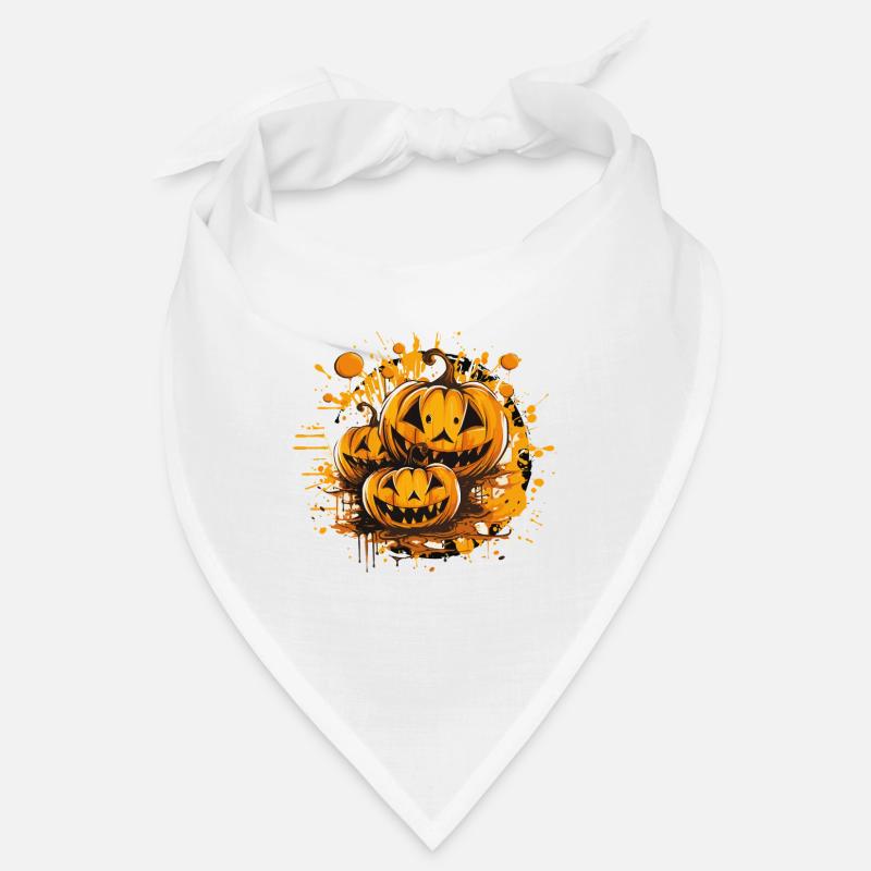 Éclaboussures de citrouille Art d’Halloween Bandana