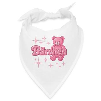 bärchen / y2k spitzname statement design - Bandana - Weiß - Vorne