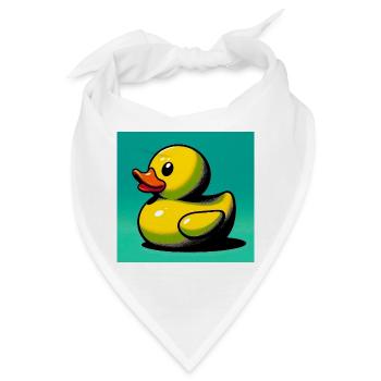 Ente Ente Ente Ente Ente - Bandana - Weiß - Vorne