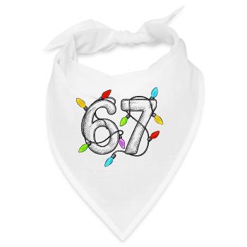 67 Lichterketten - Bandana - Weiß - Vorne