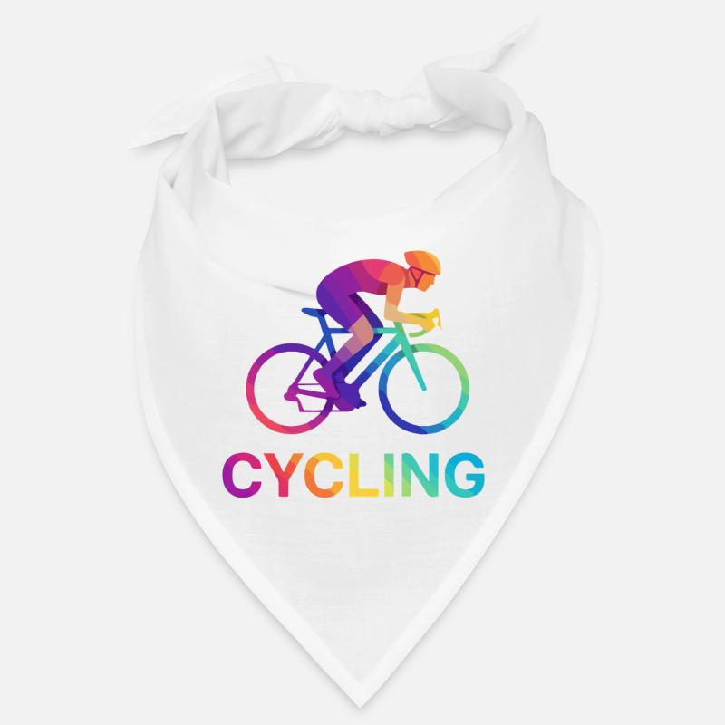 Lebendiges Regenbogen-Radfahrerdesign Bandana
