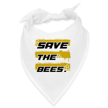 Save the Bees - Bandana - Weiß - Vorne