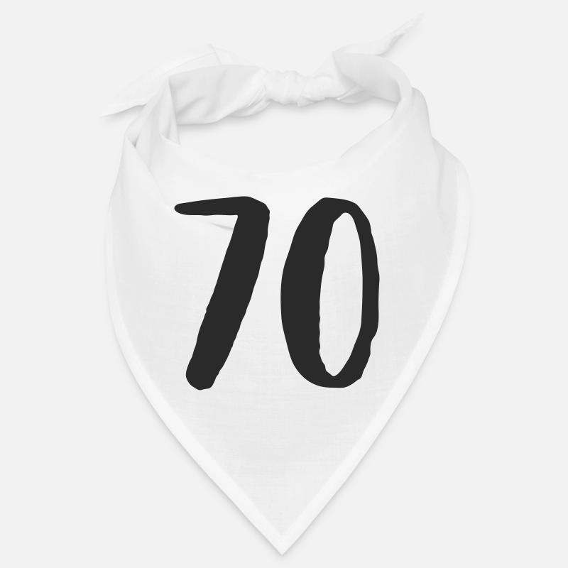 70er Zahl Nummer Bandana