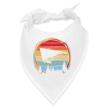 Gleitschirm Gleitschirmflieger Gleitschirmfliegen - Bandana - Weiß - Vorne