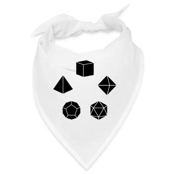 Pen&Paper Dice Set - Bandana - Weiß - Vorne