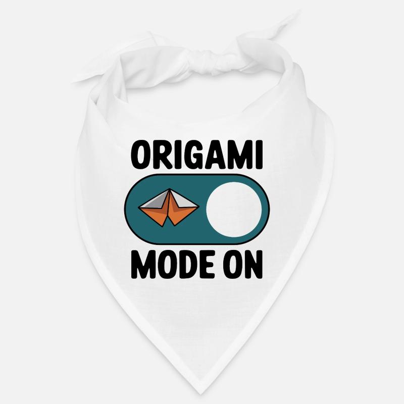 Mode en origami sur papier Passe-temps de pliage pour Bandana