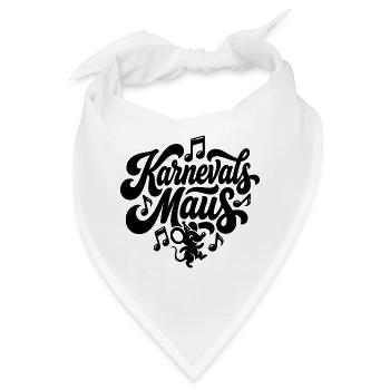 Karnevalsmaus Karneval Köln Kölner Karnevals Maus - Bandana - Weiß - Vorne