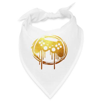 Gaming gold player - Bandana - Weiß - Vorne