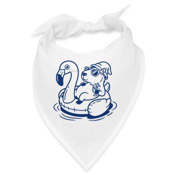 Flamingo-Float Capy - Bandana - Weiß - Vorne