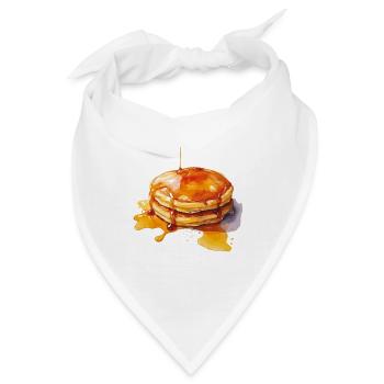 Sirup-Pfannkuchen-Stapel - Bandana - Weiß - Vorne