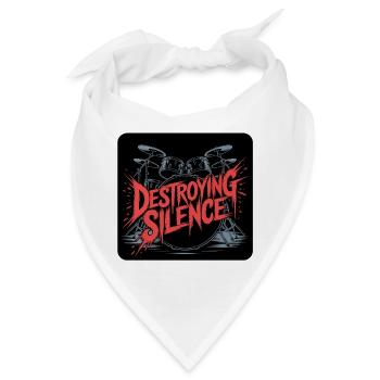 Schlagzeuger Drumset Design - Bandana - Weiß - Vorne
