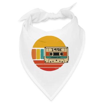 Geburtstag 1956 Geboren 1956 Geburtstag 1956 - Bandana - Weiß - Vorne
