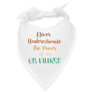 Schwangerschaft Krankenhaus Krankenschwester - Bandana - Weiß - Vorne