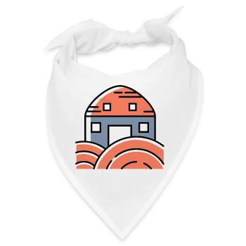 Farm Ernte icon - Bandana - Weiß - Vorne