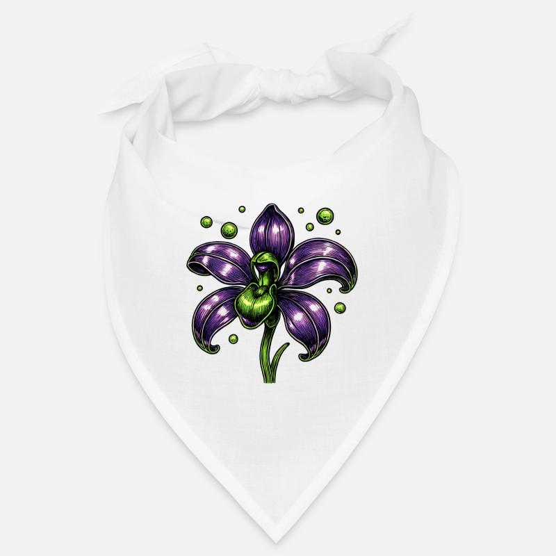 Botanique de la Fleur d’Orchidée Pourpre Bandana