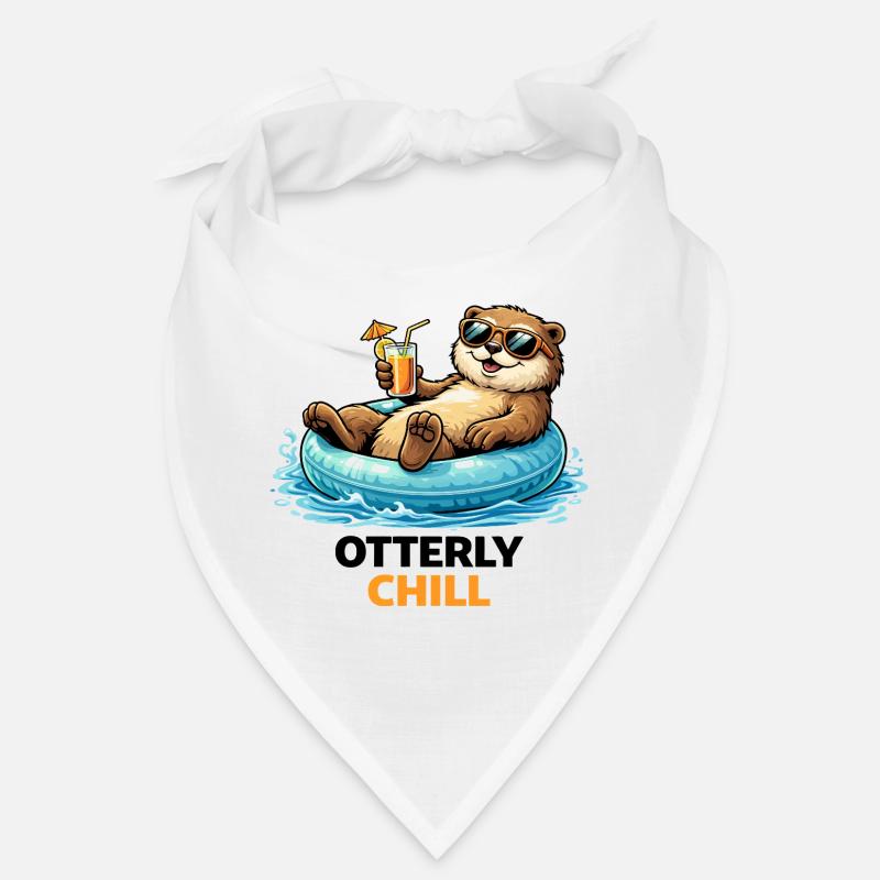 Chill Bear on Inflatable Paradise Bandana