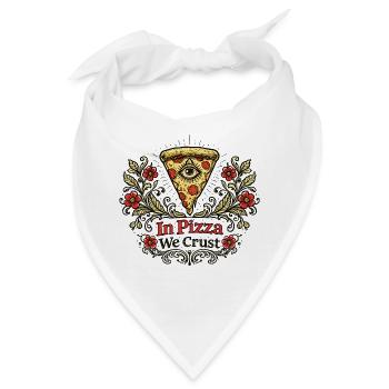 In der Pizza krusten wir Floral Crest - Bandana - Weiß - Vorne