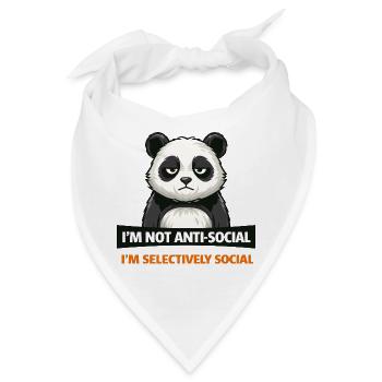 Selektive Panda-Gesellschaft - Bandana - Weiß - Vorne