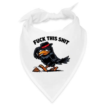 Raben-Rebell mit Hut - Bandana - Weiß - Vorne
