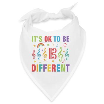 Bratsche Viola Be Different Musiker Altschlüssel - Bandana - Weiß - Vorne