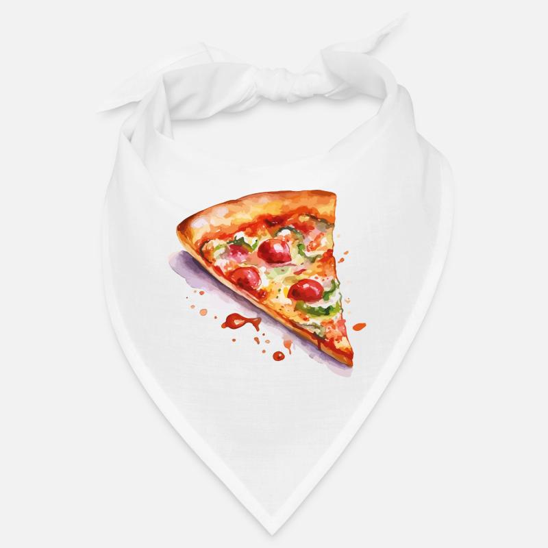 Tranche d’aquarelle pizza Bandana