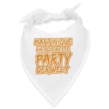 Martinique Party Der Welt - Bandana - Weiß - Vorne