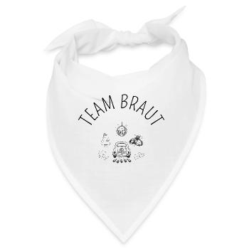 Hochzeit -Team Braut - Clip Art - Bandana - Weiß - Vorne