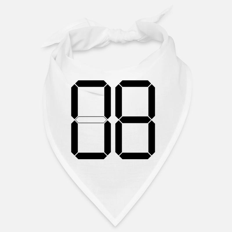 NUMÉRO 08 Zéro Huit Cadeau d’anniversaire numérique Bandana