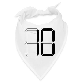 NUMMER 10 Zehn Geburtstag Geschenk Digital - Bandana - Weiß - Vorne