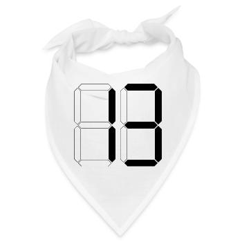NUMMER 13 Dreizehn Geburtstag Geschenk Digital - Bandana - Weiß - Vorne