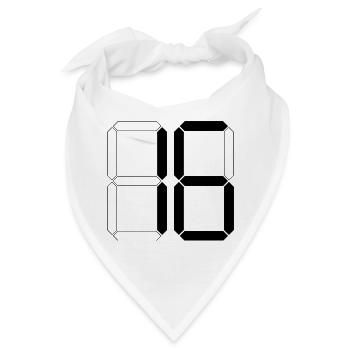 NUMMER 16 Sechzehn Geburtstag Geschenk Digital - Bandana - Weiß - Vorne