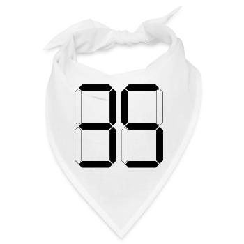 NUMMER 35 Fünfunddreißig Geschenk Digital - Bandana - Weiß - Vorne