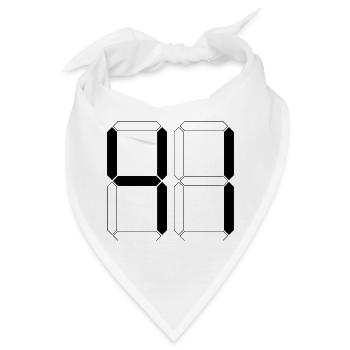 NUMMER 41 Einundvierzig Geschenk Digital - Bandana - Weiß - Vorne