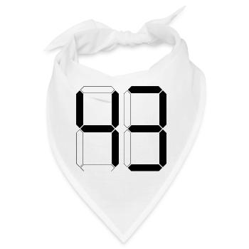 NUMMER 43 Dreiundvierzig Geschenk Digital - Bandana - Weiß - Vorne