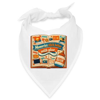 Erinnerungen kleben | Scrapbooking - Bandana - Weiß - Vorne