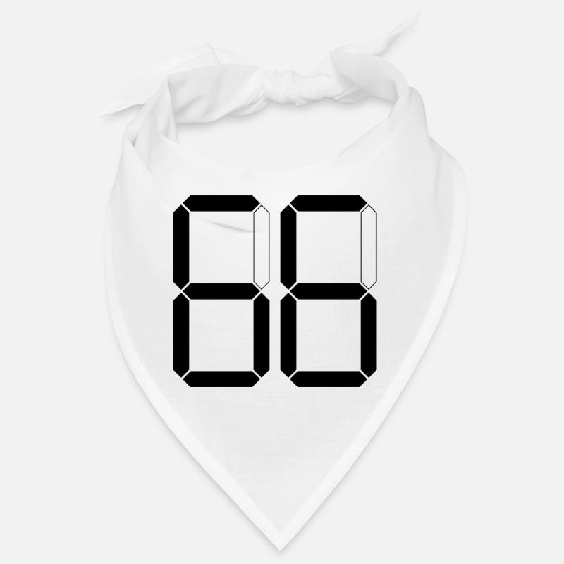 NUMMER 66 Sechsundsechzig Geschenk Digital Bandana