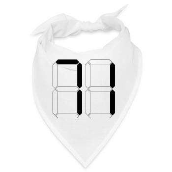 NUMMER 71 Einundsiebzig Geschenk Digital - Bandana - Weiß - Vorne