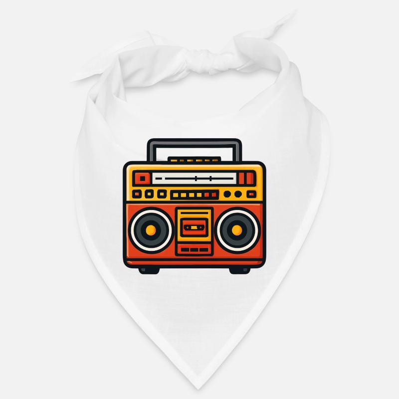 Retro boombox pop art Bandana