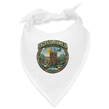 Sagrada Familia Barcelona - Bandana - Weiß - Vorne