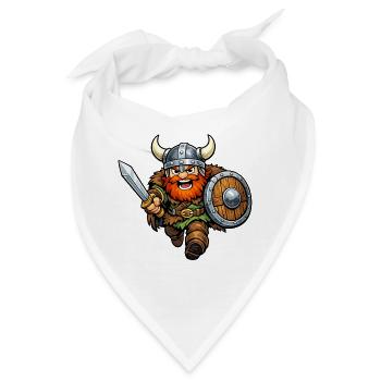 Wikinger Krieger - Bandana - Weiß - Vorne