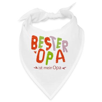 bester Opa - Bandana - Weiß - Vorne