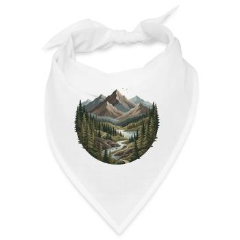 Wandern – Outdoor-Abenteuer – Naturliebhaber - Bandana - Weiß - Vorne
