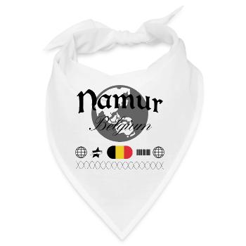 Namur Belgien Streetwear Reise Souvenir - Bandana - Weiß - Vorne