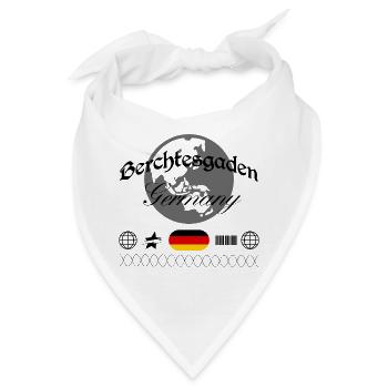 Berchtesgaden Deutschland Streetwear Souvenir - Bandana - Weiß - Vorne