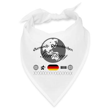 Garmisch-Partenkirchen Deutschland Streetwear - Bandana - Weiß - Vorne