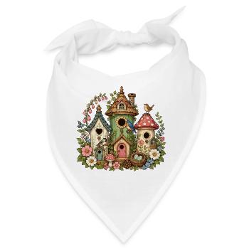 Zauberwald Vogelhäuschen Flora - Bandana - Weiß - Vorne